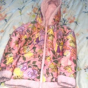 Toddler girl puffy cute Disney princess jacket